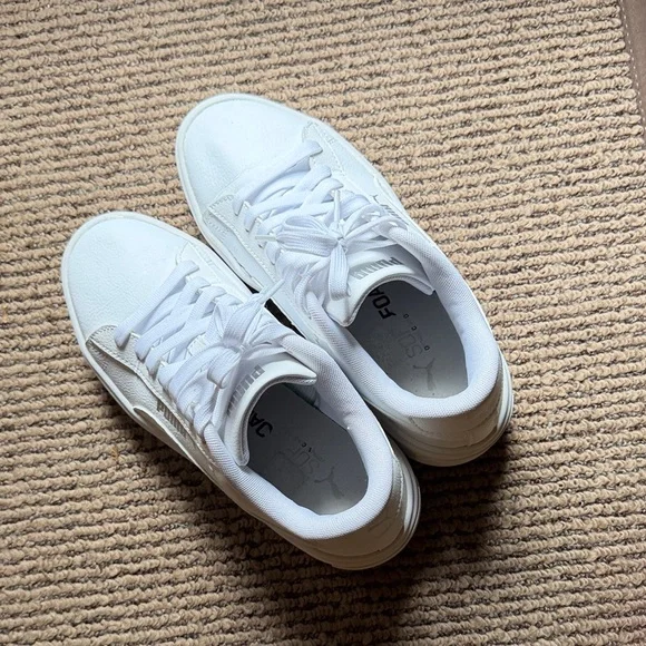 Puma Women’s Platform Sneakers White - Picture 3 of 4